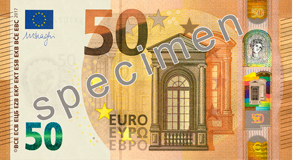 50-Euro-Note Vorderseite