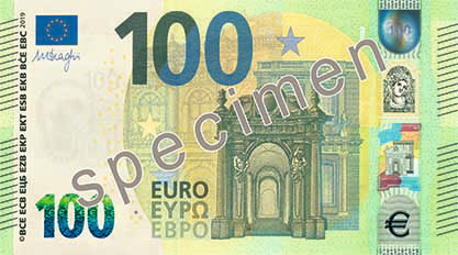100-Euro-Note Vorderseite