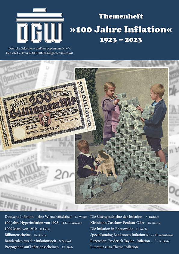 DGW-Heft 2023-2: Themenheft 100 Jahre Inflation 1923-2023